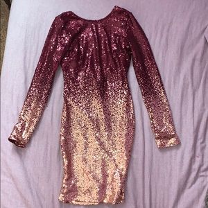 bodycon sequin cocktail dress